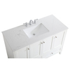 Elegant Decor 48 Inch Single Bathroom Vanity In White VF18048WH